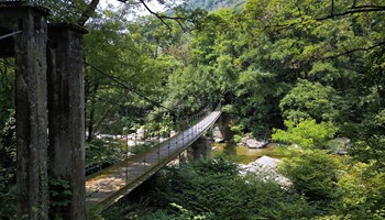 Ponte passerella sul Chiusella - Frazione Gauna (To) Il ponte passerella sul Chiusella